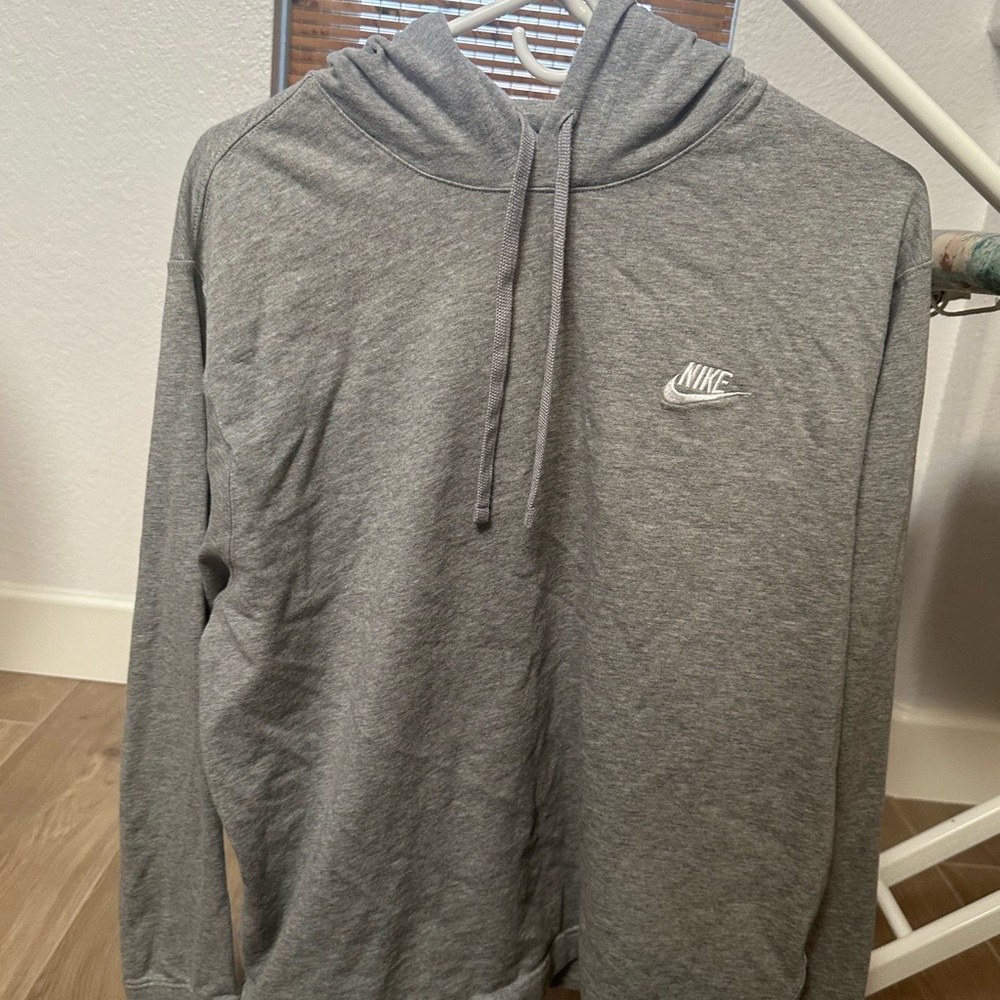 Nike hoodie grey large